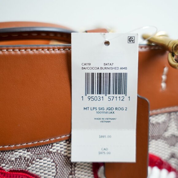 NWT CA119 Coach X Tom Wesselmann Rogue Bag 25 In Signature Textile Jacquard - Picture 9 of 14